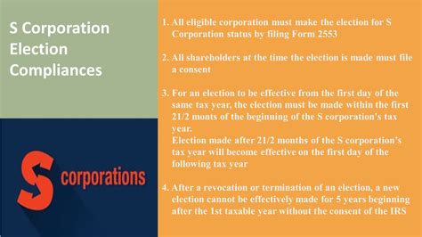 how to make s corporation election